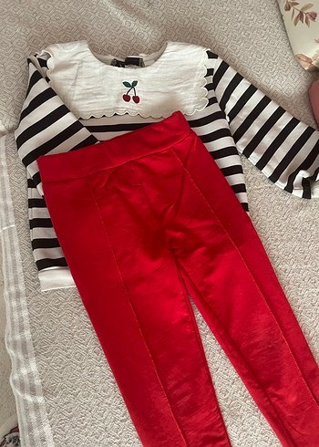 Kız çocuk Uzun Kollu Nakışlı Triko Takım - Görsel 2