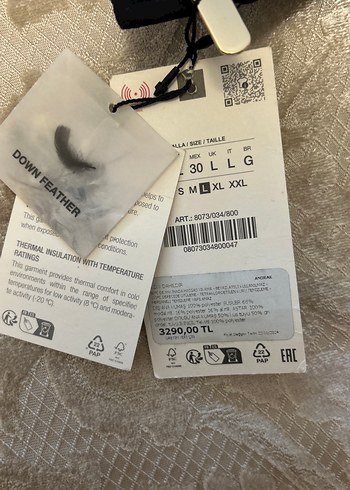 Zara Kadın Midi Kışlık Mont Kürklü - Görsel 6