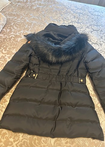 Zara Kadın Midi Kışlık Mont Kürklü - Görsel 3