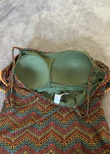 Renkli Bohem Volanlı Mini Mayo - Görsel 12