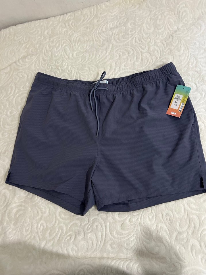 Erkek Mavi  Şort - Rahat Kesim - Görsel 4