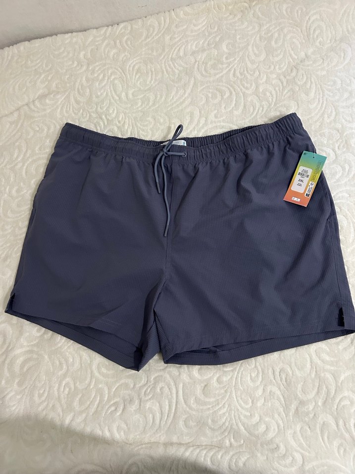 Erkek Mavi  Şort - Rahat Kesim - Görsel 3