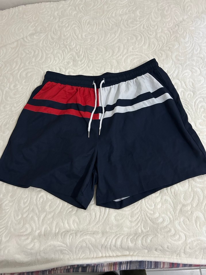 Renkli Erkek  Yüzme Şortu, Bel Bantlı - Görsel 4