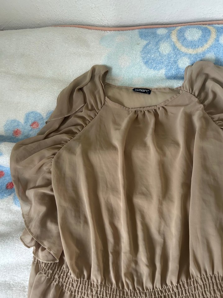 Şeffaf Kısa Bohem Kadın Mayo Elbisesi - Görsel 3