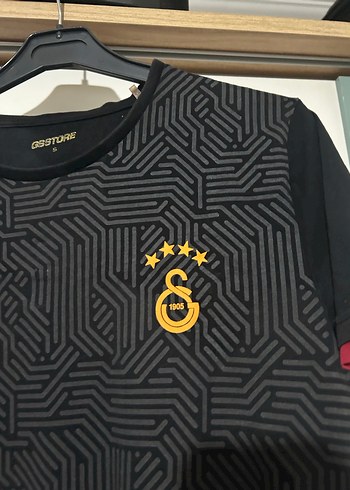 Erkek Siyah Desenli Kısa Kollu Spor Tişört - Görsel 9