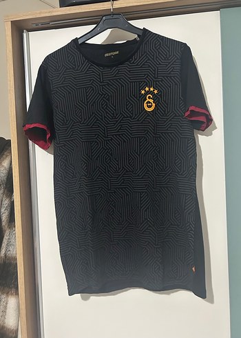 Erkek Siyah Desenli Kısa Kollu Spor Tişört - Görsel 2