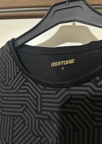 Erkek Siyah Desenli Kısa Kollu Spor Tişört - Görsel 8