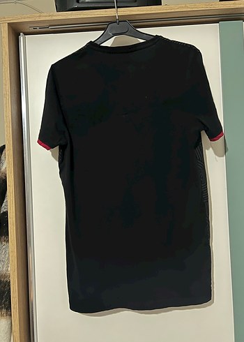 Erkek Siyah Desenli Kısa Kollu Spor Tişört - Görsel 6