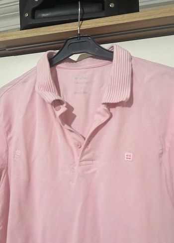 Erkek Pembe Kısa Kollu Polo Tişört - Görsel 6