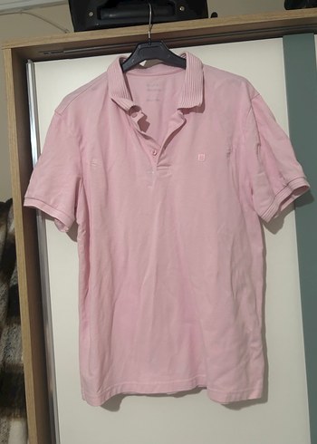 Erkek Pembe Kısa Kollu Polo Tişört - Görsel 3