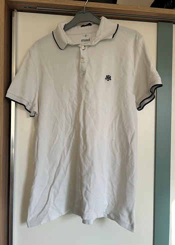 Beyaz Erkek Polo Yaka Tişört - Görsel 3