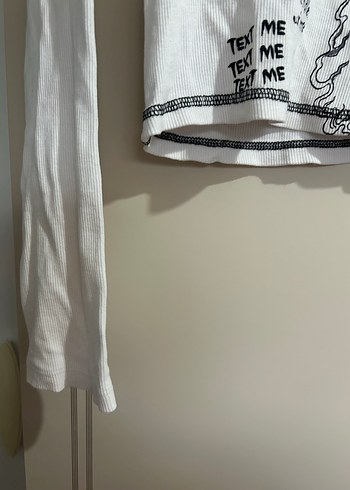 Uzun Kollu Baskılı Deri Bluz - Görsel 14