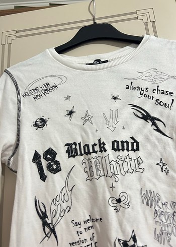 Uzun Kollu Baskılı Deri Bluz - Görsel 12