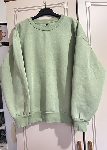 Bej Kadın Salaş Sweatshirt - Görsel 6