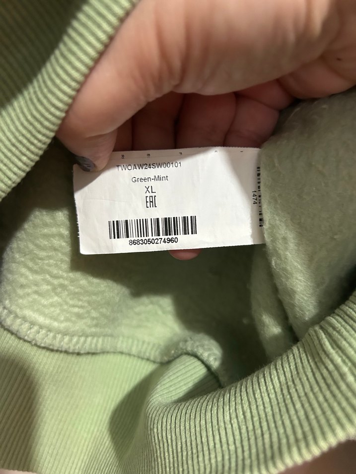 Bej Kadın Salaş Sweatshirt - Görsel 5