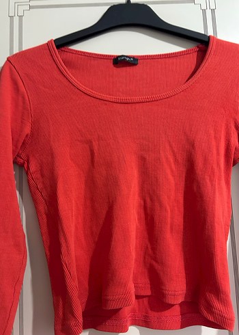 Kırmızı Kadın bluz - Görsel 5