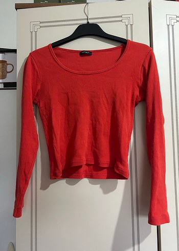 Kırmızı Kadın bluz - Görsel 7