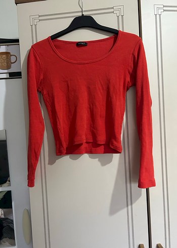 Kırmızı Kadın bluz - Görsel 11
