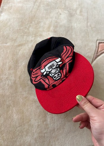 Kırmızı Siyah Chicago Bulls Şapka - Görsel 5