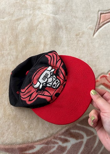 Kırmızı Siyah Chicago Bulls Şapka - Görsel 9