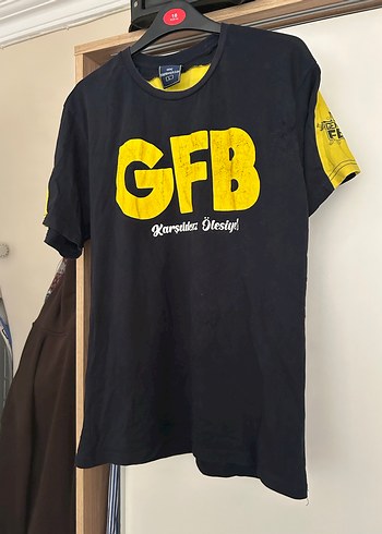 Rahat Kesim Erkek Siyah Tişört GFB Baskılı - Görsel 4