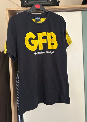 Rahat Kesim Erkek Siyah Tişört GFB Baskılı - Görsel 2