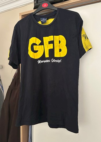 Rahat Kesim Erkek Siyah Tişört GFB Baskılı - Görsel 3