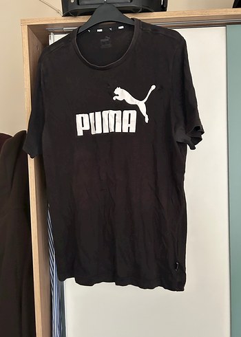 Puma Siyah Baskılı Erkek Tişört - Görsel 3