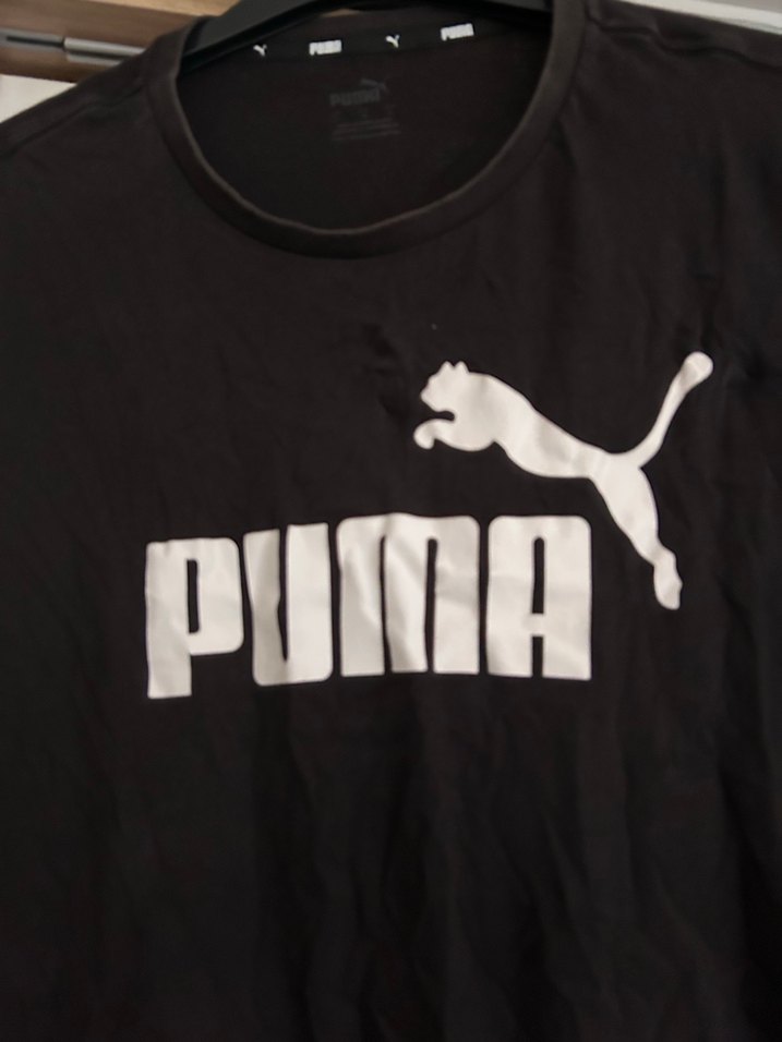 Puma Siyah Baskılı Erkek Tişört - Görsel 5