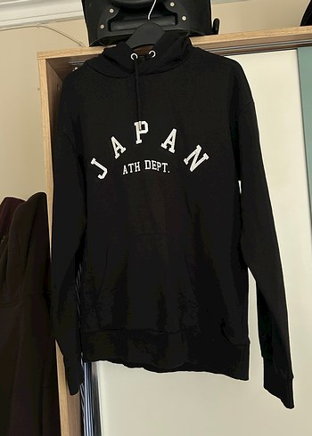 Siyah Kapüşonlu Erkek Sweatshirt - Görsel 3