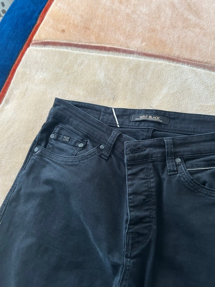 Siyah Erkek Denim Pantolon - Görsel 5