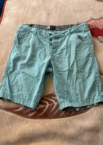 Mavi Pamuklu Erkek Kısa Şort - Görsel 2