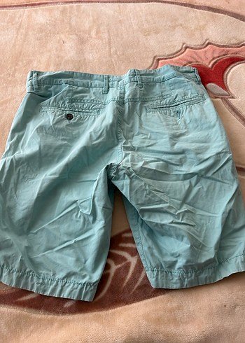 Mavi Pamuklu Erkek Kısa Şort - Görsel 6