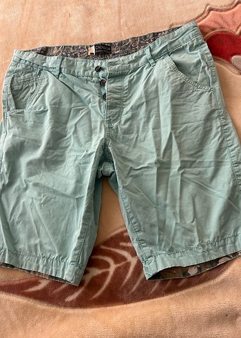 Mavi Pamuklu Erkek Kısa Şort - Görsel 8