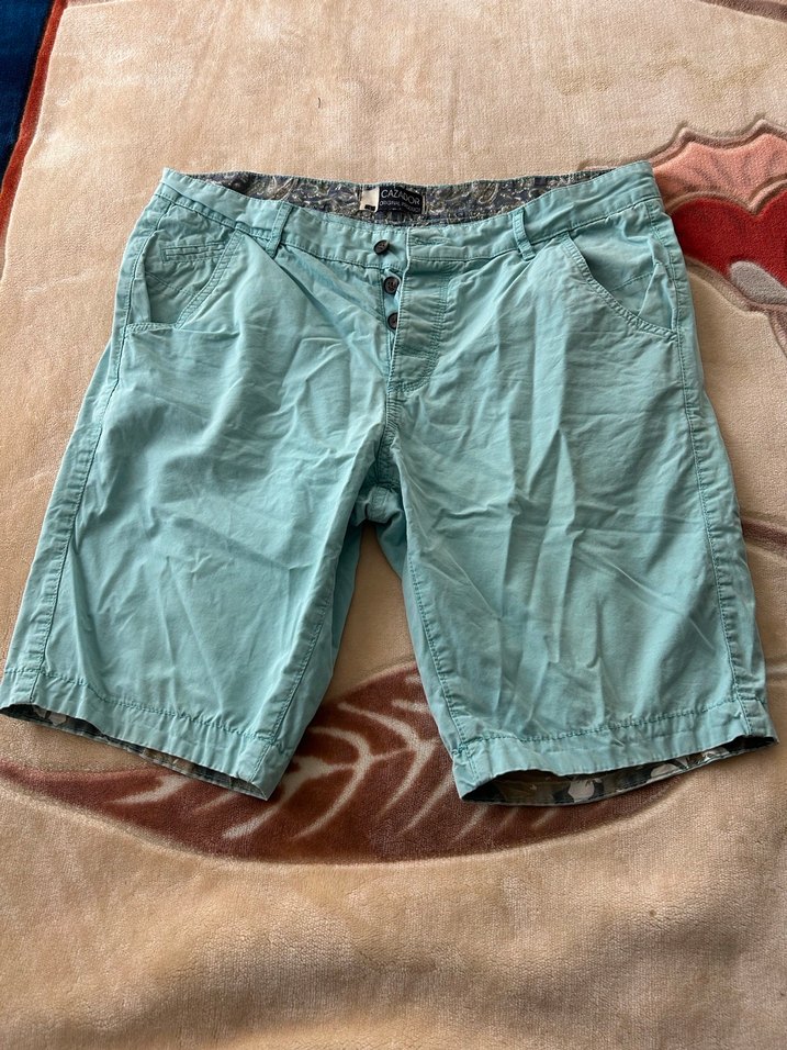 Mavi Pamuklu Erkek Kısa Şort - Görsel 2