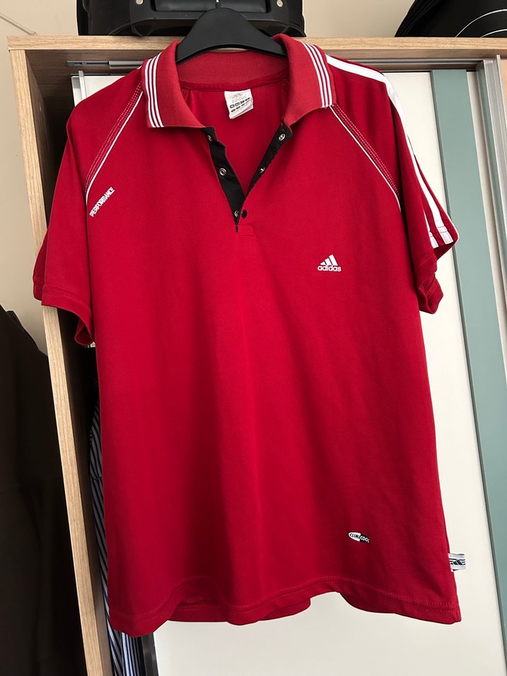 Kırmızı Erkek Polo Tişört - Regular Fit, Kısa Kollu - Görsel 4