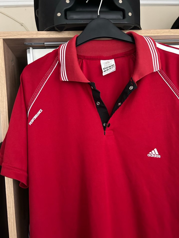 Kırmızı Erkek Polo Tişört - Regular Fit, Kısa Kollu - Görsel 5