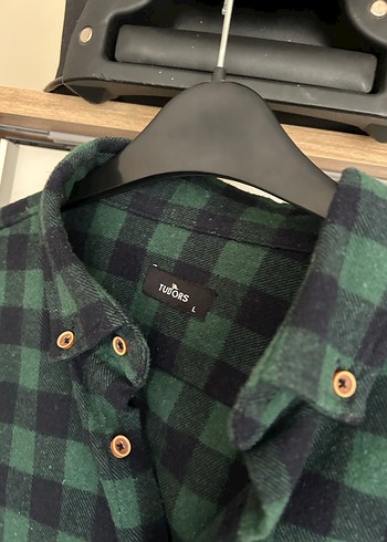 Erkek Yeşil Kareli Uzun Kollu Gömlek - Görsel 10