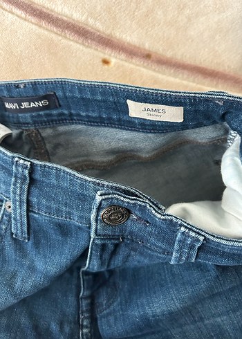 Erkek Mavi Denim Pantolon - Görsel 9