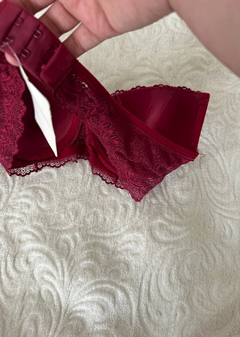 Bordo Dantelli Bohem Sütyen - Görsel 12