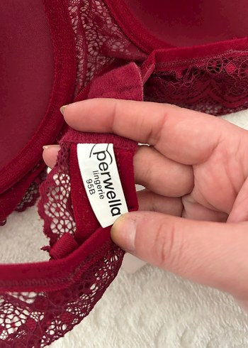 Bordo Dantelli Bohem Sütyen - Görsel 9