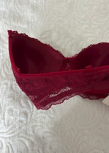 Bordo Dantelli Bohem Sütyen - Görsel 6