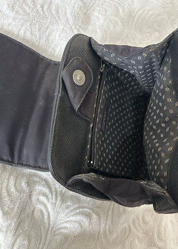 Siyah Deri Kadın Sırt Çantası - Görsel 13