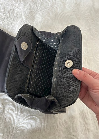 Siyah Deri Kadın Sırt Çantası - Görsel 12