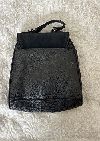 Siyah Deri Kadın Sırt Çantası - Görsel 10