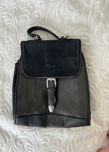 Siyah Deri Kadın Sırt Çantası - Görsel 4