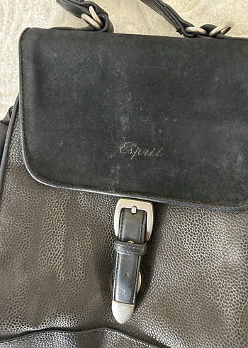 Siyah Deri Kadın Sırt Çantası - Görsel 6