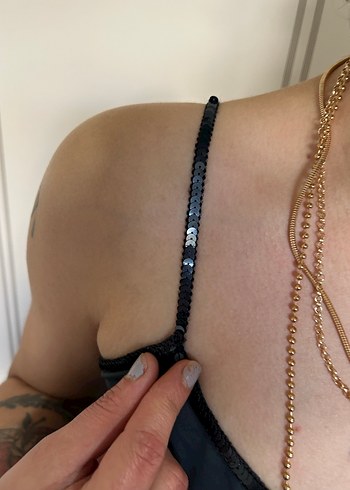 Gri İnce Askılı Kadın Atlet - Görsel 4