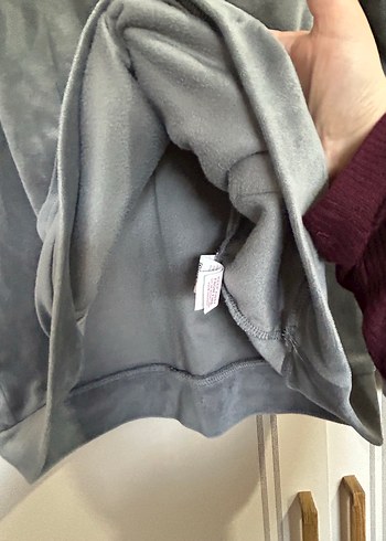 Gri Kapüşonlu Rahat Kadın Sweatshirt - Görsel 11