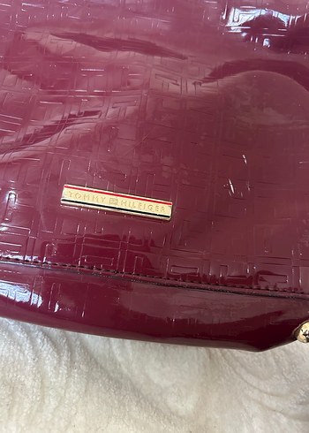 Bordo Deri Tokalı Kadın Çanta - Görsel 8